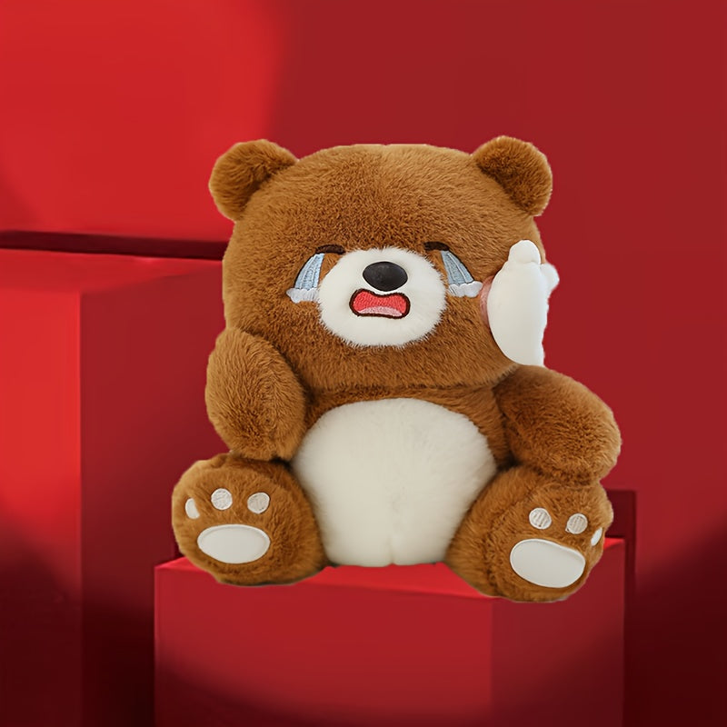 Happy Crying Bear Plush Toy for Valentines Gift-2